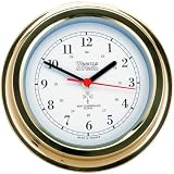 Weems & Plath Brass WWVB Radio Control Clock (Brass)