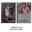 Topps 1998-99 Finest #235 Paul Pierce (RC) Rookie Card - Boston Celtics Basketball Card