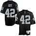 Reebok NFL Equipment Oakland Raiders #42 Ronnie Lott Black Tackle Twill Throwback Football Jersey