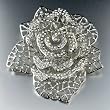 Rose Swarovski Crystal Brooches & Pins