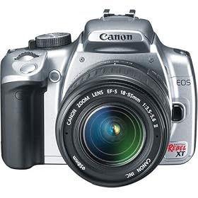 Canon Digital Rebel XT 8MP Digital SLR Camera (Body Only - Silver)
