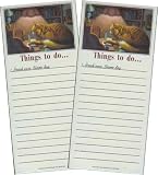 Leanin  Tree Break Vase Cat Magnetic List Pad - Package of 2
