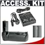 Nikon MH-19 Multi Battery AC/DC Charger + EN-EL3e Lithium-ion Battery + MB-D80 Battery Grip for Nikon D80 and D90 Digital SLR Cameras