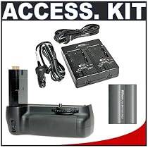 Nikon MH-19 Multi Battery AC/DC Charger + EN-EL3e Lithium-ion Battery + MB-D80 Battery Grip for Nikon D80 and D90 Digital SLR Cameras