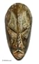 Wood mask, 'Brilliant Mind'