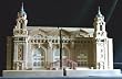 Architectural Sculpture of Ellis Island As a Split Pair of Bookends By Timothy Richards