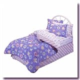 Hearts and Butterflies Complete Full Size Bedding Set