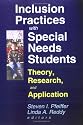 Inclusion Practices With Special Needs Students: Theory, Research, and Applicationn (Monograph Published Simultaneously As Special Services in the Schools, 2)