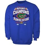 Florida Gators 2006 BCS National Champions Royal Blue Arched Gator Head Crew Neck Sweatshirt