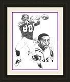 Minnesota Vikings Framed Cris Carter Minnesota Vikings By Michael Mellett NFL Football