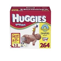 Huggies-Disney Snug & Dry Baby-Shaped Diapers, 264 Diapers (8-15lbs)