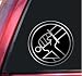Hellboy Bureau for Paranormal Research and Defense Vinyl Decal Sticker - Shiny Chrome