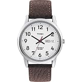 Timex Men's T20041 Easy Reader Brown Leather Watch