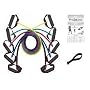 Set of 5 NEW Premium Latex Resistance Bands Tubes Cords w/ free Door Anchor and Exercise Manual. Perfect for use with any home exercise or physical therepy