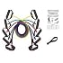 Set of 5 NEW Premium Latex Resistance Bands Tubes Cords w/ free Door Anchor and Exercise Manual. Perfect for use with p90x, slimin6, insanity, crossfit, pilates and physical therapy