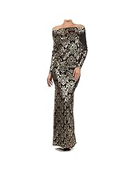 V-neck Geometric Print Polyester/Spandex Plunging Neck Dolman Halter Long Sleeves Off the Shoulder Cocktail Full Length Fitted Draped Wrap Bridesmaid Dress/Maxi Dress 