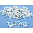 36 Silver Finger Ring Jewelry Findings Charm Beading