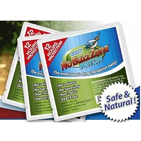 No Buzz Zone Set of 25 Mosquito Repellant Patches - FREE SHIPPING!!!