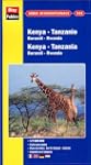 Carte routi�re et touristique : Kenya...