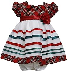 Girls Cotton/Organza/Spandex/Taffeta Plaid Print  Dress