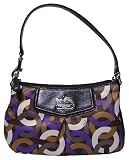 Coach Madison Chainlink Top Handle Pouch Bag Purse 44205 Purple Tan Reviewed