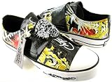 51BPw3%2BvrrL. SL160  Ed Hardy Shoes, Womens Glitter Lowrise Sneakers Black 8M