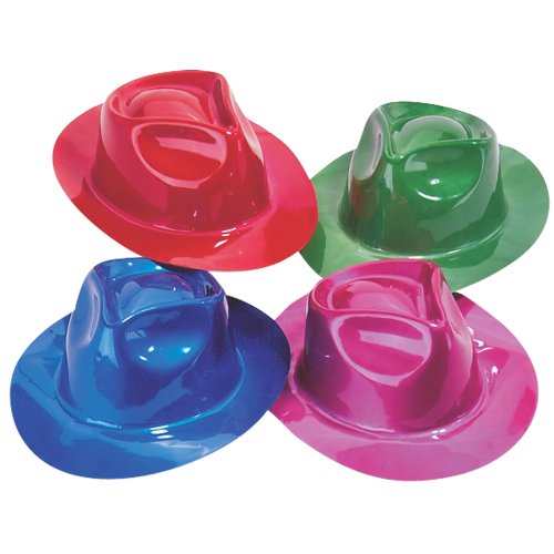 Metallic Gangster Hats 1 dz