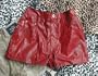 Red Snakeskin Hot Pants - Size 1 or 3