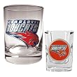 Charlotte Bobcats NBA Rocks Glass & Square Shot Glass Set - Primary Logo by Great American Products
