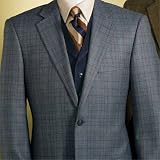 Italian Wool Blue Windowpane Sportcoat