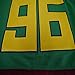 #96 Charlie Conway Anaheim Mighty Ducks Movie Ice Hockey Jersey Stitched Green S to XXXL