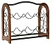 Pomerantz Wood and Wrought Iron 6 Bottle Wine Rack