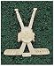 LogoArt Ohio State Buckeyes 10K Gold Hockey Sticks Pendant