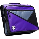 Case-it Universal 2-Inch 3-Ring Zipper Binder, Holds 13 Inch Laptop, Purple, LT-007-PUR