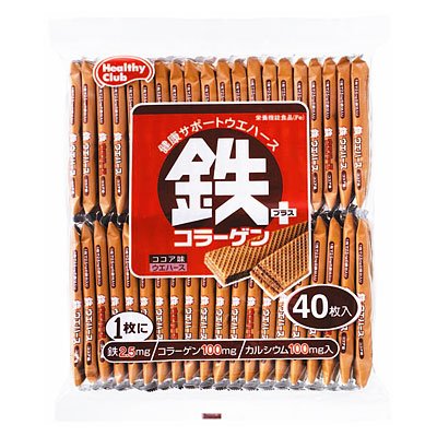 ４０枚鉄プラスコラーゲンウエハース