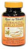 250 mg. American Ginseng/250 mg. Astragalus Root 100 s