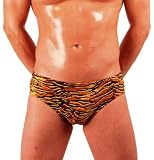 MENS NEW HOT TIGER PRINT BIKINI SWIMSUIT GARY MAJDELL SPORT