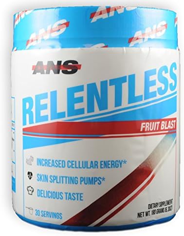 ANS Relentless Pre Workout 30serving Fruit Blast