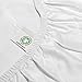 Organic Cotton Bedding Sets by Whisper Organic- GOTS Certified, 300 Thread Count- Queen,White