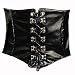 Ultra Wide Black Patent Leather Stretch Cinch Belt