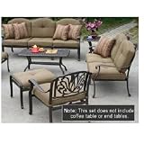 Darlee Elisabeth Cast Aluminum Lounge Set With Cushions