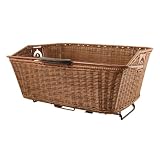 Eleven81 Rattan Style QR Rear Basket Brown, 15 3/4 X 11 3/4 X 7 7/8