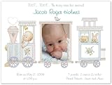 Photo Baby Train Birth Announcements - Set of 20