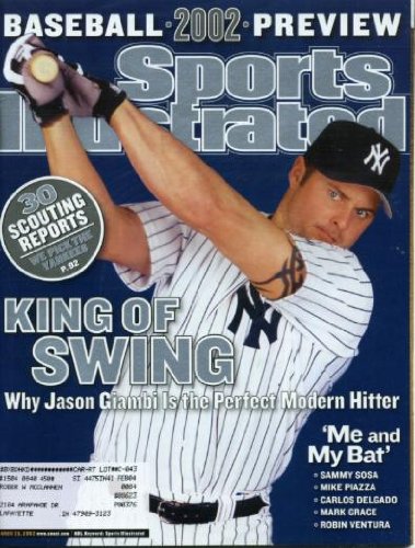 Sports Illustrated March 25, 2002 Jason Giambi/New York Yankees, Baseball Preview, Tiger Woods, Steve Spurrier