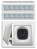 Acoustic Audio 12Pair AS6S24PKG Home In Wall Ceiling Surround Speakers