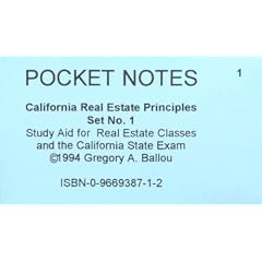 Pocket Notes California Real Estate Principles