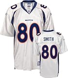 Rod Smith Jersey: Reebok White Replica #80 Denver Broncos Jersey - XX-Large