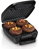 Hamilton Beach Removable Grid Indoor Grill, 60-Inch, Black