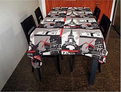 96"X57" Rectangle Cotton Table Cloth Table Cover For Kitchen 121 Shape:57"X57"