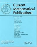 Current Mathematical Publications